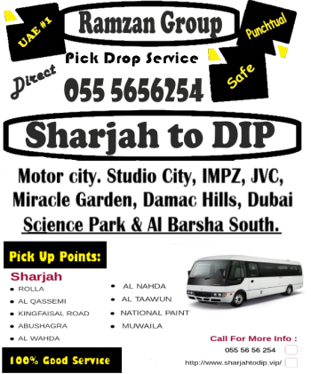 Carlift Sharjah to DIP 055 5656254  Regular and Punctual 