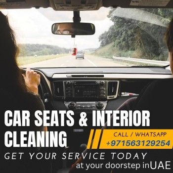 car seats detail cleaning sharjah 0563129254 interior cleaning uae