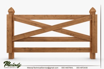 Wooden Fence For Home And Garden Privacy in Dubai (2)