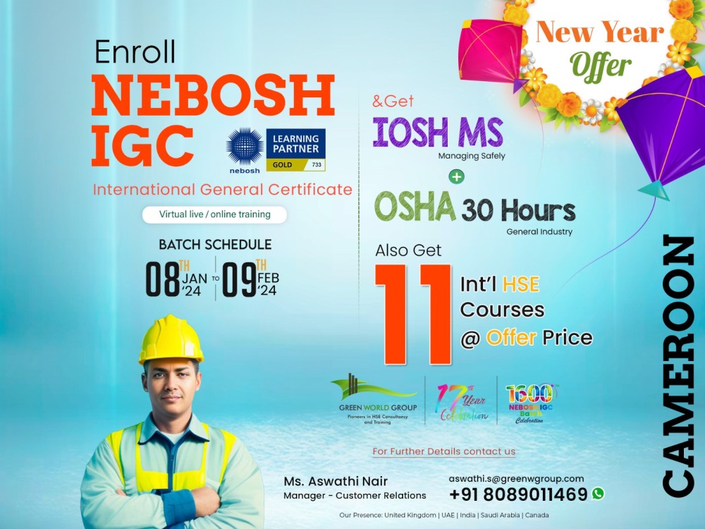 Providing  a valuable resource for the Safety community  Nebosh Course in cameroon
