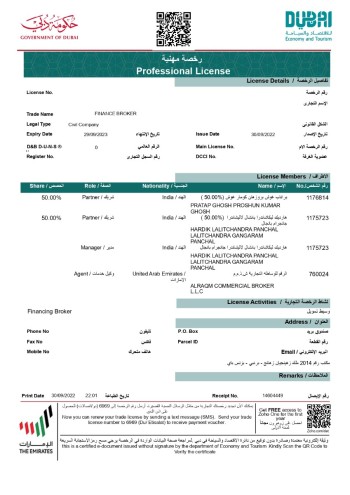 OLD TRADE LICENSE WITH BANK ACCOUNT for sale