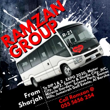 Sharjah to DIP Motor city IMPZ 055 5656254 
