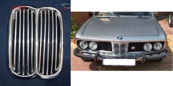 BMW 2800 CS / BMW E9 / BMW 3.0 CSL stainless steel center Grill New  BMW 2800 CS / BMW E9 / BMW 3.0 