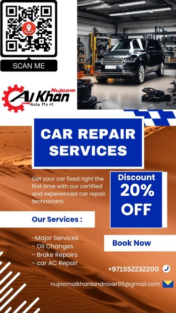 Blue White Modern Car Repair Services Instagram Story
