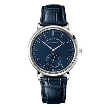 A Lange & Sohne Saxonia Automatic White Gold Blue(2022) 380.028 - Haute Horologe