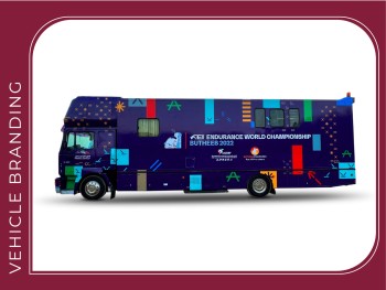 Ahlan advertising van branding in dubai