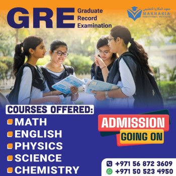 🎓 GRE Coaching in Sharjah – Call +971 56 872 3609 | Makharia Institute 🎓