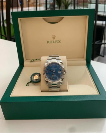 Rolex DateJust Oystersteel & White Gold Fluted Bezel 41mmRef# 126334Unworn 2025Watch, box & papers(white & green tags)Available in stock Visit our store today @hautehorologeofficial Contact- +971-528-679-200We are not an offic