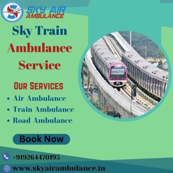 Sky Train Ambulance in Kolkata, which Provides Certified Medical Care to the Patient