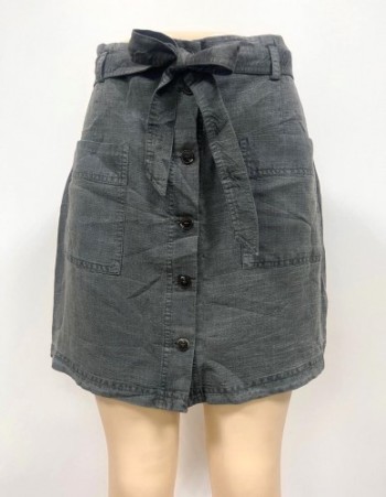 Buy Full Button Mini Skirt Online