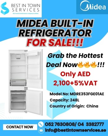 Midea Built-in Refrigerator for Sale!!!