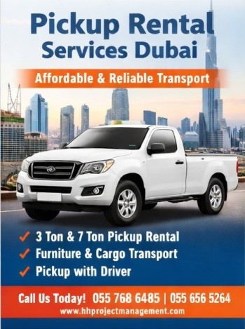 Pickup Rental Dubai – Reliable & Affordable Pickup Truck Services