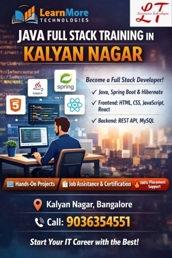 Java fullstack training in kalyan nagar Learnmore-technologies