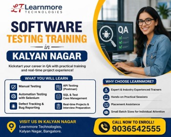Software Testing Training in Kalyan Nagar - Learnmore Technologies