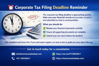 Corporate Tax Filing Deadline Reminder - File Corporate Tax today to Avoid Penalties 