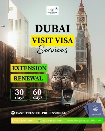 Sharjah 22,5,26 Avoid Overstay Fines — Renew Your UAE Visit Visa with Amazon Attestation!