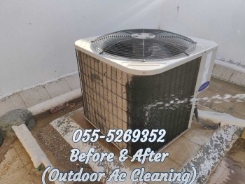 outdoor ac wash ac installation cleaning repair service in jurf yasmeen helio raqaib al zahya muntazi hamidiya rawda