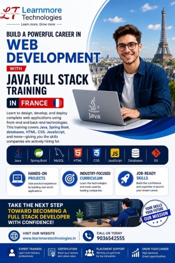 Build a powerful career in web development with Java Full Stack Training in France