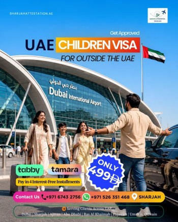 Sharjah children outside 3,6,26 Bring Your Loved Ones to the UAE — Family Visa Packages from AED 499*
