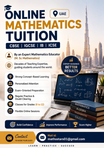 Online Mathematics Tuition-CBSE| IGCSE | IB | ICSE