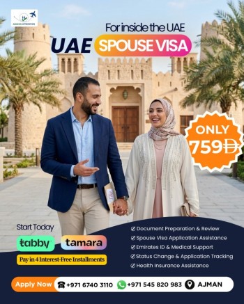 Ajman - inside- spouse visa 5,6,26 