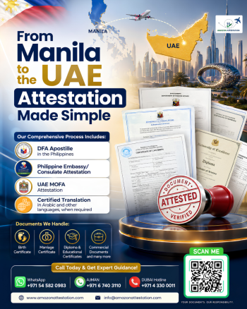From Manila to the UAE: Attestation made easy!