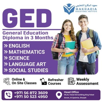 Enroll for GED Exam Prep – Math, Science, English & Social Studies in Sharjah