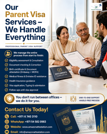 Parent Visa Services in Ajman – Bring Your Parents to the UAE with Confidence