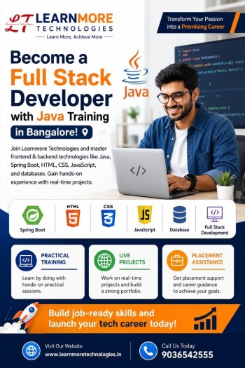 Java Full Stack Training in Bangalore | Learnmore Technologies