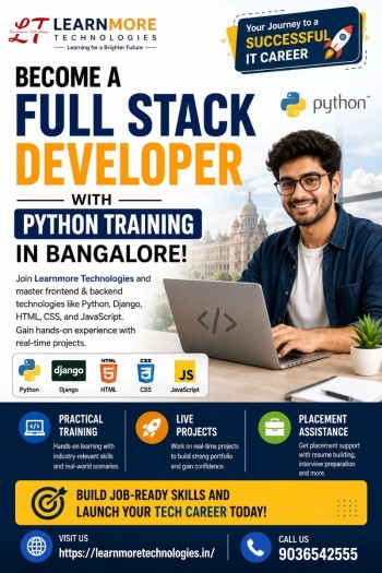 Python Full Stack Training in Bangalore | Learnmore Technologies