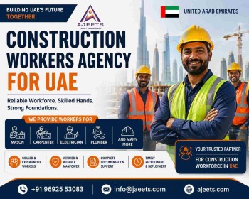 Construction Workers Agency UAE ADS Construction Workers Agency – Skilled Workforce Support for Projects in UAE