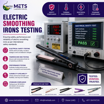 Electric Smoothing Irons Testing Service
