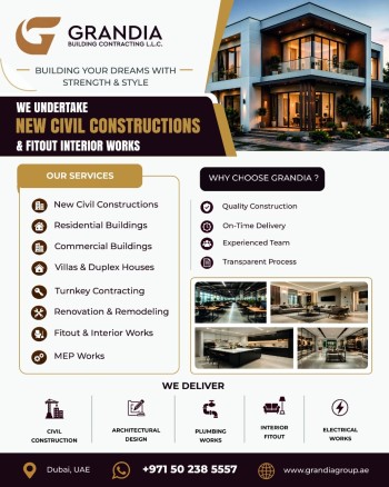 Grandia Building Contracting | Construction & Building Services in UAE