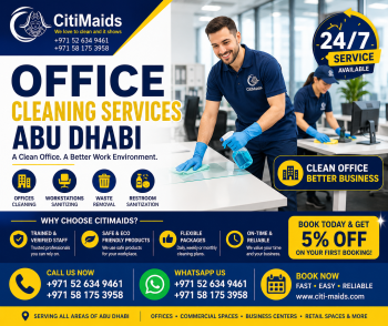 Office Cleaning Services Abu Dhabi - Reliable Commercial Cleaning 