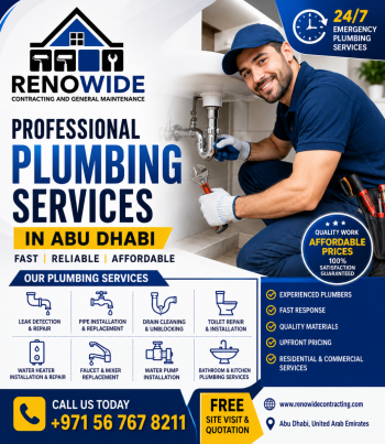 Plumbing Services Abu Dhabi - Expert Plumber