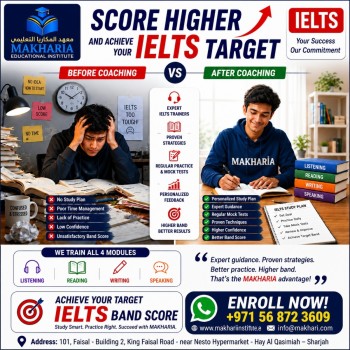 IELTS Classes Near Me in Al Qasimia Sharjah  Call Now 0568723609