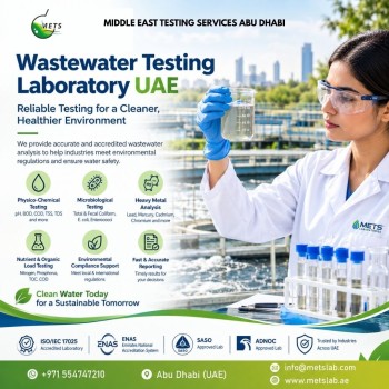 Wastewater Testing Laboratory UAE Wastewater Quality Testing UAE for Better Environmental Monitoring