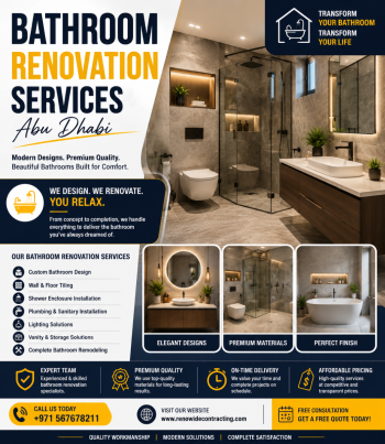 Bathroom Renovation Services Abu Dhabi – Modern Bathroom Remodeling