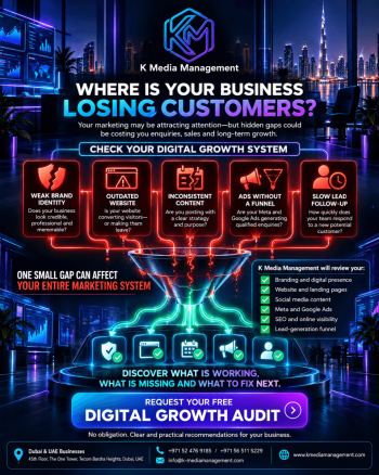 Marketing Health Check - PNG Free Digital Growth Audit & Marketing Review Dubai | K Media