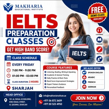 IELTS General Training Classes in Sharjah with Makharia