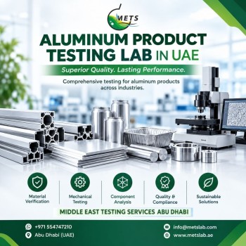 Aluminum product testing lab in UAE Aluminum Material Testing Abu Dhabi for Quality Verification