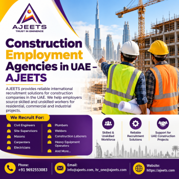 Construction Employment Agencies in UAE ADS Construction Employment Agencies in UAE – AJEETS